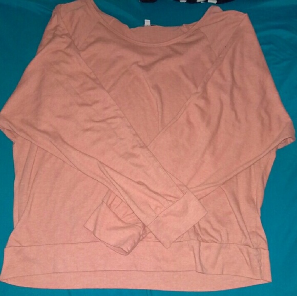 Slouchy pink sweater