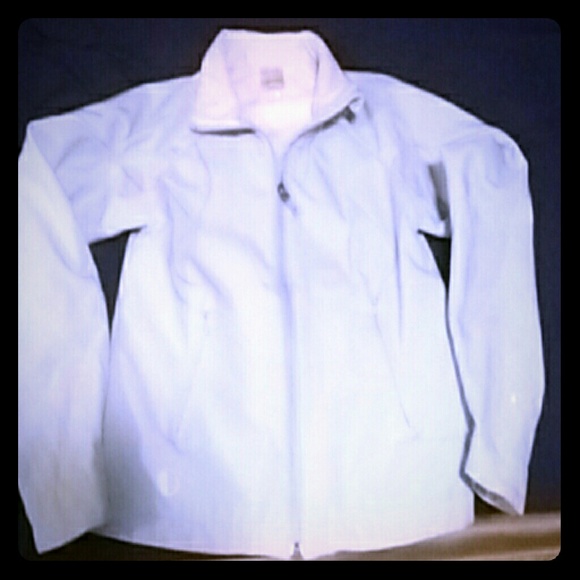 Light Blue Black Dot Insulated Jacket