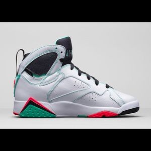 White Jordan Retro 7