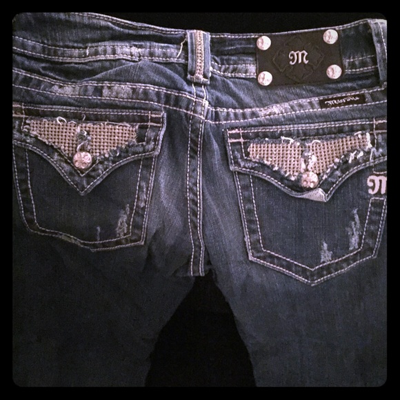 Bling miss me leggings size 28 distressed