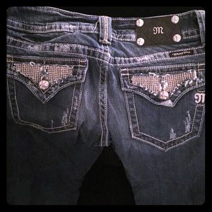 Bling miss me leggings size 28 distressed