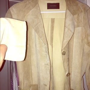 Santisima 100% Leather trench coat
