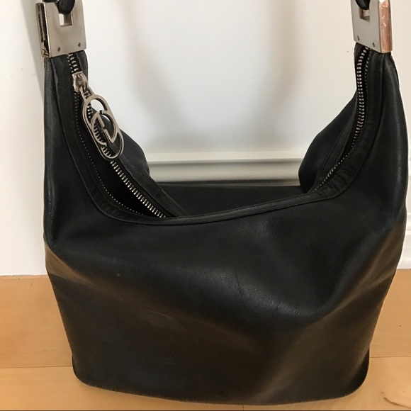 Authentic GUCCI black leather bag