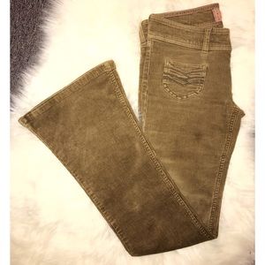 A&F Brown Corduroy Bell Bottoms