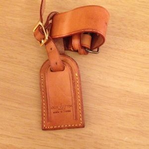 Louis Vuitton luggage tag authentic