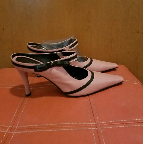 Pink slip-ons