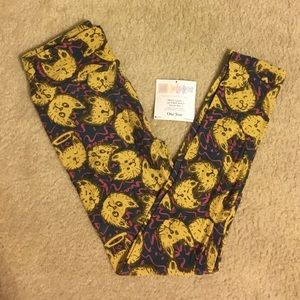 New LuLaRoe OS Cat Face Leggings