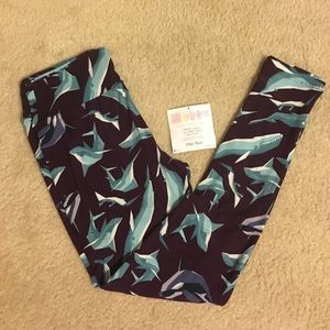 Brand new OS Whale and Orca Leggings
