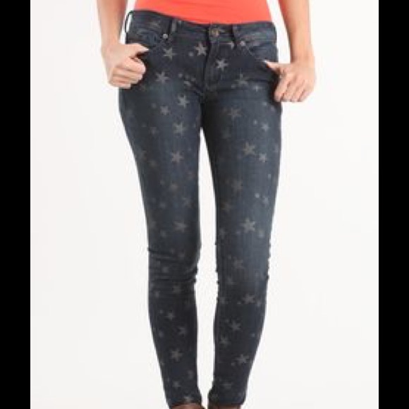 black jeans with stars on them