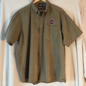 MENS HARLEY DAVIDSON BUTTON DOWN SHORT SLEEVE