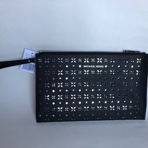 Authentic Michael Kors USED Leather Clutch XL - Picture 4 of 4