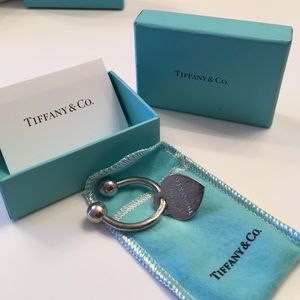 Tiffany heart shaped key chain