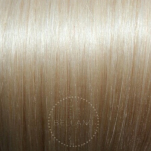Bellami 22" pony hair extension light ash blonde