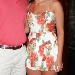 Flower Printed Romper