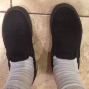 Vans Black Slip-ons