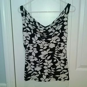 White House Black Market sleeveless cowl neck top