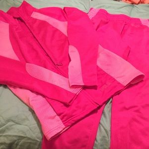 ⭐️⭐️1 hour flash Sale ‼️ Pink Fila warmup suit