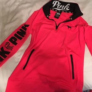 Pink Ultamite half zip hoodie