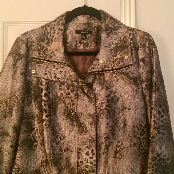 Gold snake print jacket - Picture 1 of 3