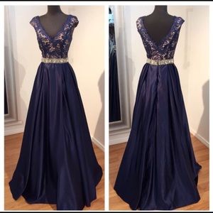 Jovani royal blue ball gown