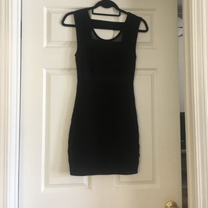 Black fitted dress