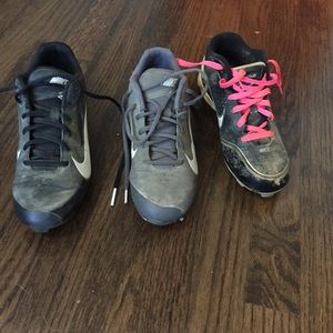 Nike grey Baseball Cleats