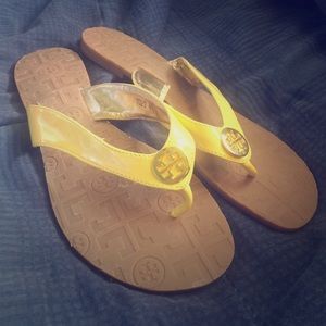 Tory Burch Yellow Thong Flip Flop Sandals