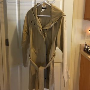 J. Crew hooded trench coat, NWOT, size 12