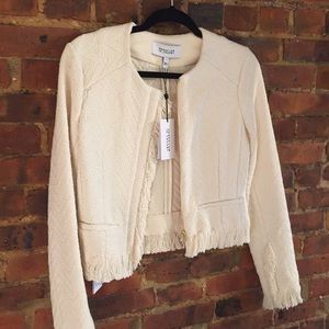 Derek Lam 10 Crosby Fringe detail Woven Jacket