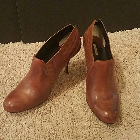 Leather booties