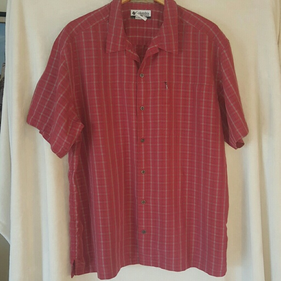 MEN'S SHORES SLEEVE COLUMBIA BUTTON DOWN