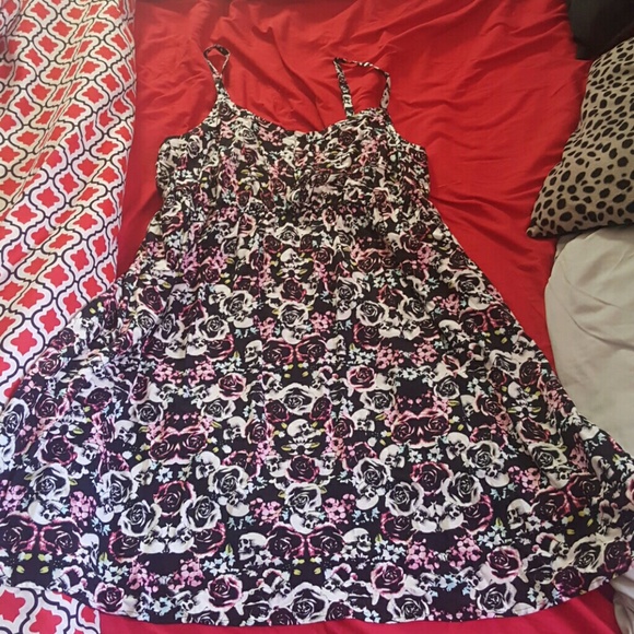 Skull and rose dress