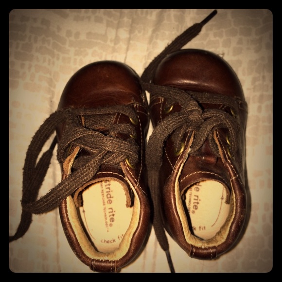 Brown baby shoes