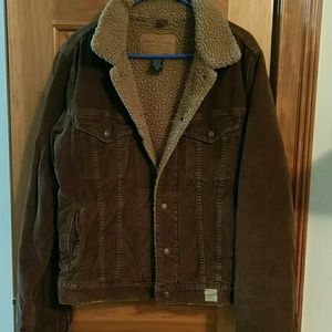 Men's corduroy winter coat