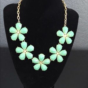 Green Floral Necklace