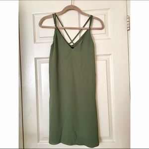 Topshop Olive Green Shift dress