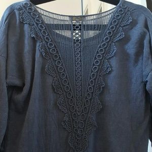 Crochet Back Lace Top