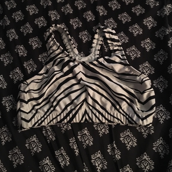 Zebra sports bra!