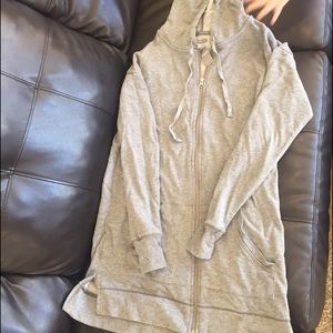 Aerie from American Eagle long zip hoodie grey