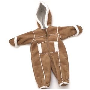 LE PETITE ROTHSCHILD FAUX SHEARLING SNOW SUIT