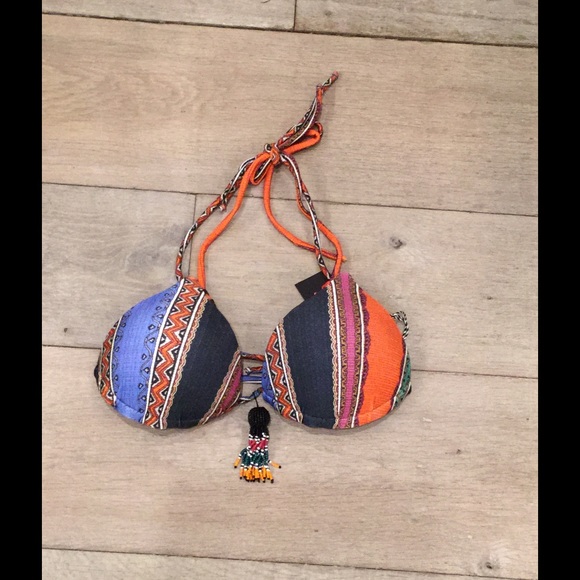 Agua de Coco halter tie bikini top