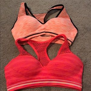 Two Victoria Secret Pink Sports Bra