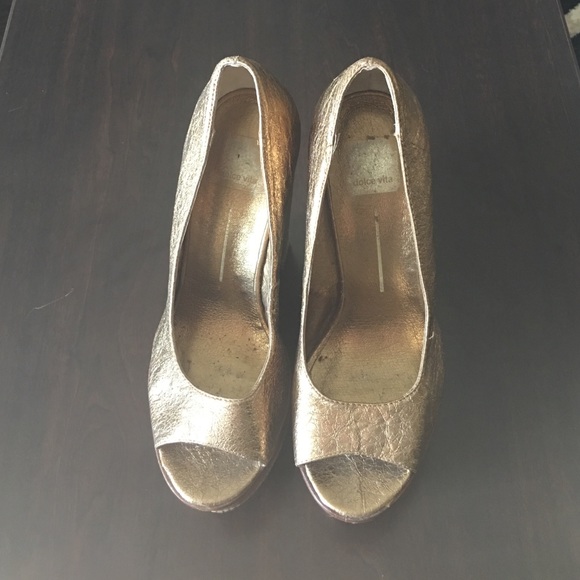Dolce Vita Gold Wedges