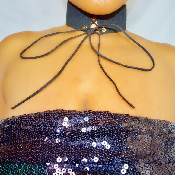 Black Corset Choker - Picture 2 of 2