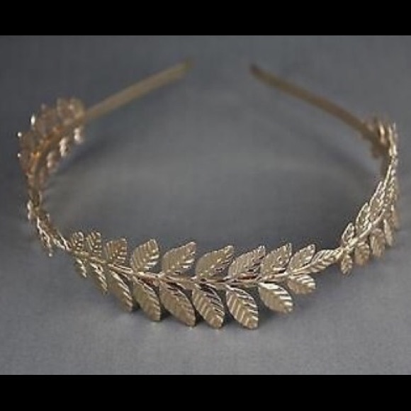 Gorgeous Golden Laurel Leaves Crown Headband - Picture 2 of 2