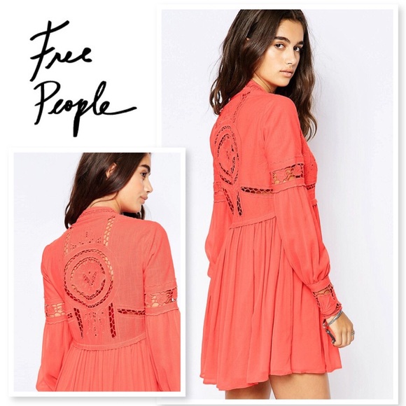 Free People Dresses & Skirts - NWT IN DREAMLAND CUTWORK MINI FREE PEOPLE