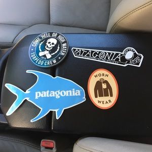 Patagonia stickers | $8 each | $5 for "work wear"