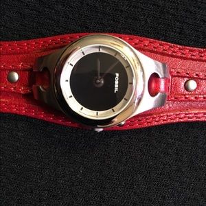 Fossil genuine leather watch