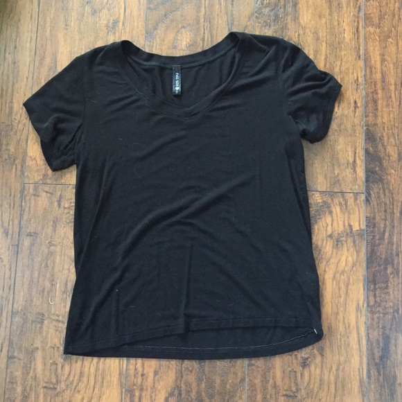 Plain black tee