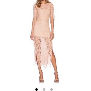 Pale Blush midi dress